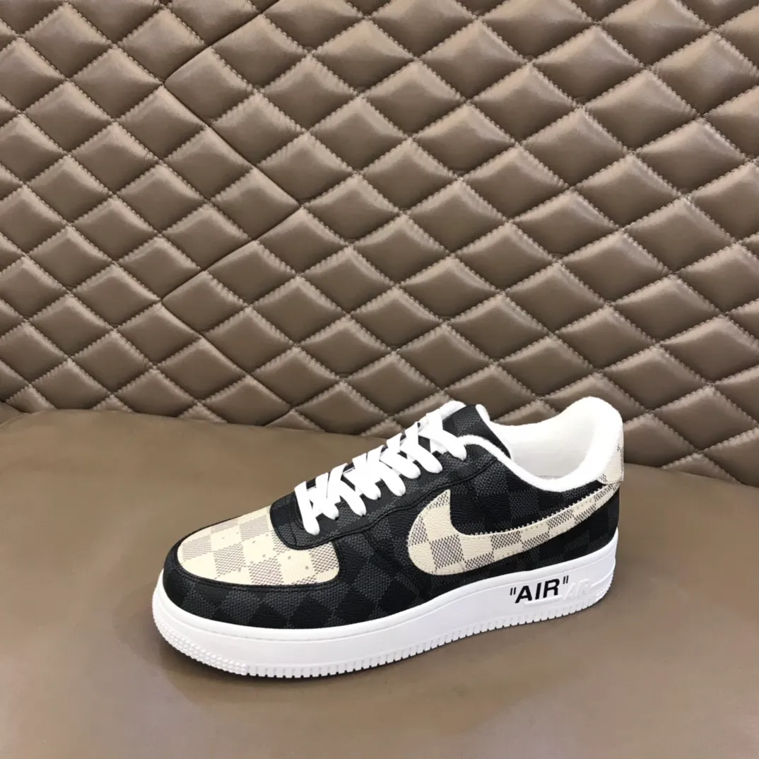 Men's shoes 💰p420 "*OUIS *UITTO*" x OFF-WHITE x Nike tripartite collaboration! Trendy and cool men's casual sports shoes with unrivaled color matching. The design idea basically continues the style of THE TEN. The Swoosh line and tongue label have a very familiar visual effect and are both fashionable and trendy! A must-have for fashionistas! The effect on your feet is absolutely stunning! (The original drawer packaging accessories are complete) Code number 38-45